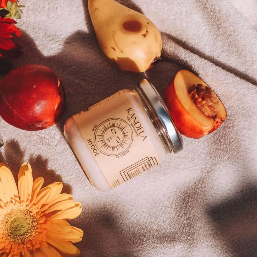 vela aromatica de melocoton hygge