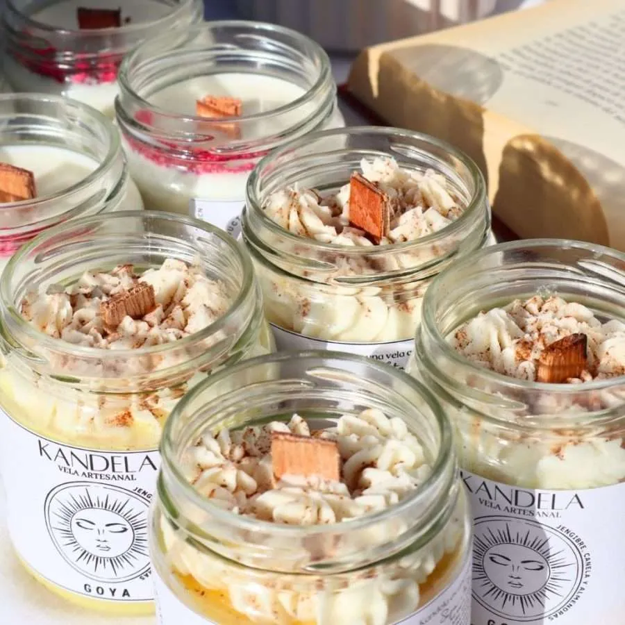 vela aromatica canela almendras jengibre